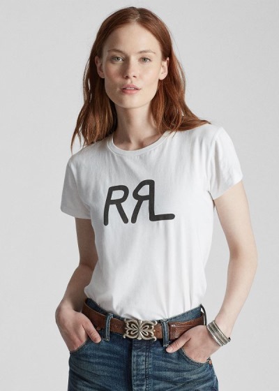 Ralph Lauren Cotton Jersey Graphic T Shirt Dame Danmark (NKBDG1452)